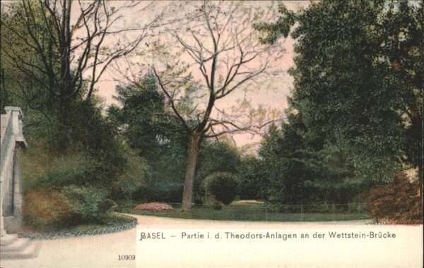 Basel BS Theodors Anlagen Wettstein Brücke