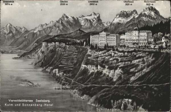 Seelisberg UR Kulm Sonnenberg Hotel  Schillerstein