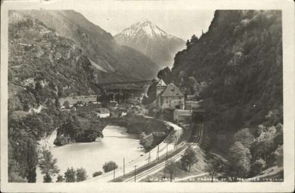 St Maurice Valais Chateau Brücke