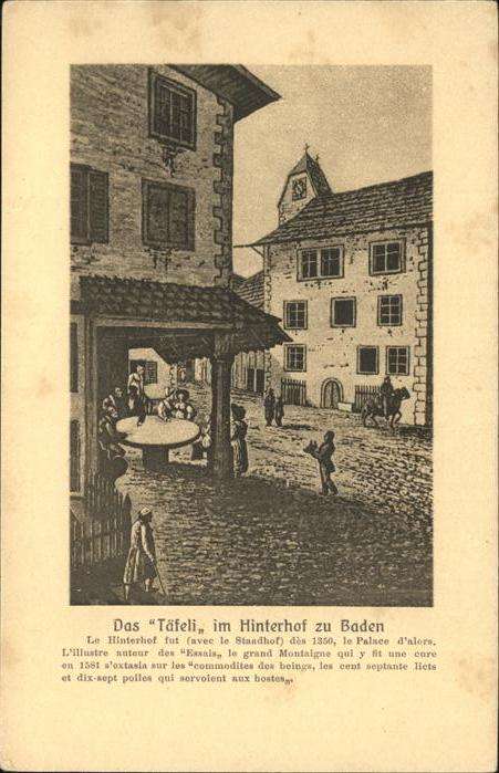 Baden Täfeli im Hinterhof