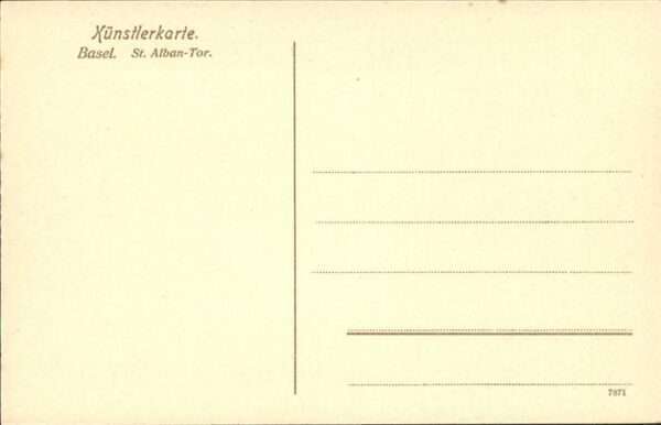 Basel BS St Alban Tor – Bild 2