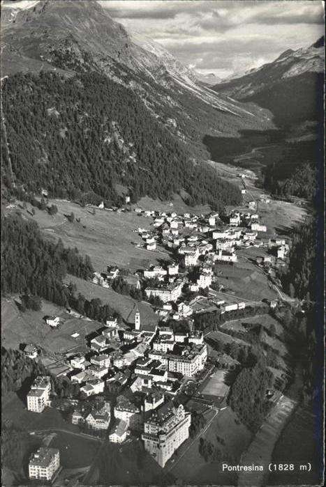 Pontresina Fliegeraufnahme