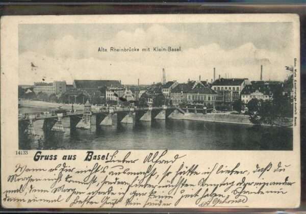 Basel BS Rheinbrücke Klein Basel