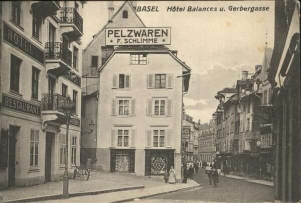 Basel BS Hotel Balances Gerbergasse Pelzwaren F