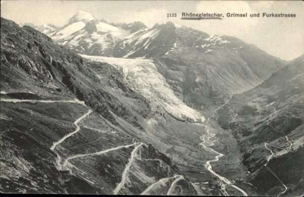 Rhonegletscher Glacier du Rhone Grimsel Furkastrasse