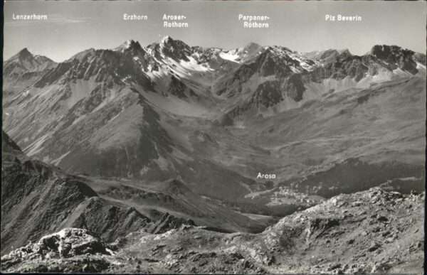 Weissfluh Lenzerhorn Erzhorn Aroser Rothorn Parpa