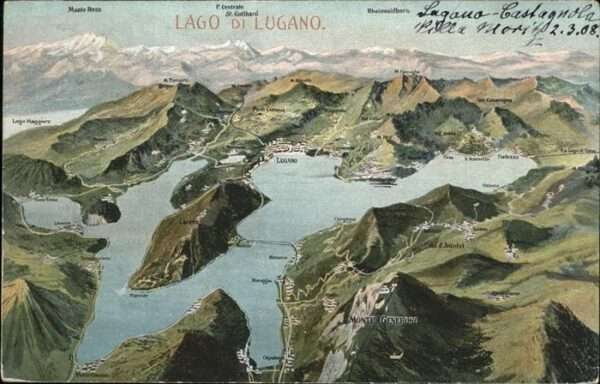 Monte Generoso Lago Lugano Fliegeraufnahme