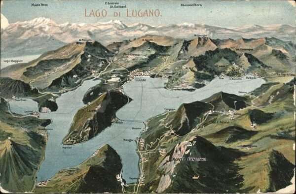 Monte Generoso Fliegeraufnahme