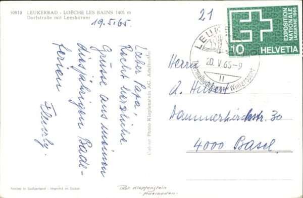 Leukerbad Dorfstrasse Leeshörner – Bild 2