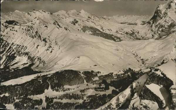 Kleine Scheidegg Interlaken Fliegeraufnahme