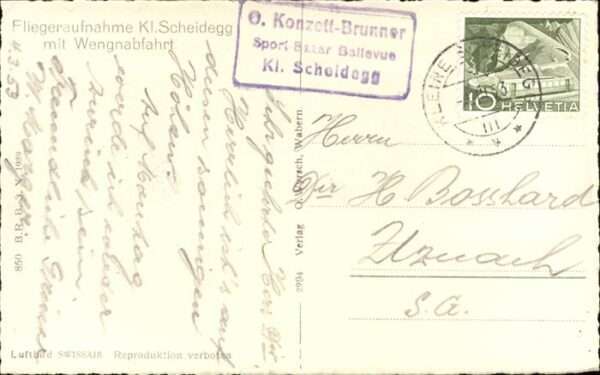 Kleine Scheidegg Interlaken Fliegeraufnahme – Bild 2