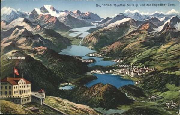 Muottas Muragl Piz Rosatsch