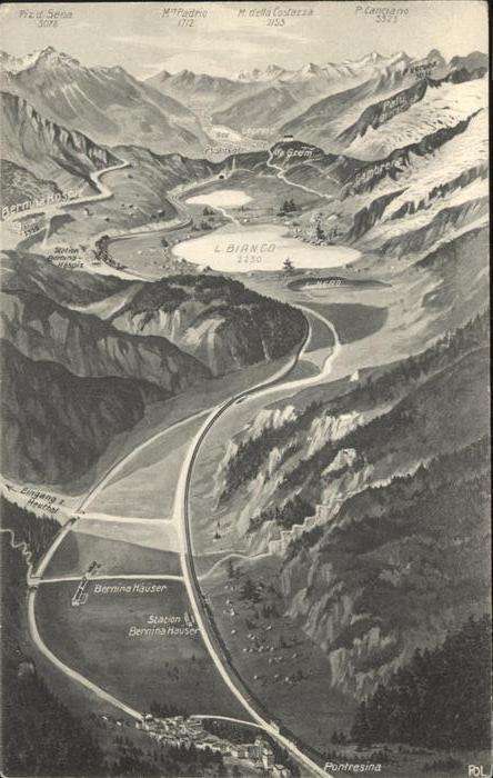 Pontresina Fliegeraufnahme
