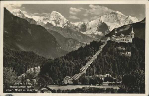 Interlaken BE Heimwehfluh Eiger Mönch Jungfrau