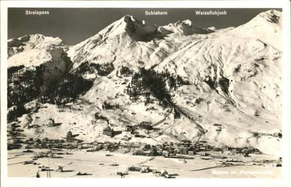 Davos GR ParsennenbahnStrelapass Schiahorn Weiss