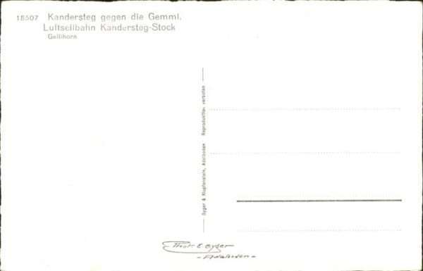 Kandersteg BE Luftseilbahn – Bild 2