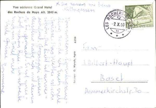 Rochers de Naye Fliegeraufnahme Grand Hotel – Bild 2