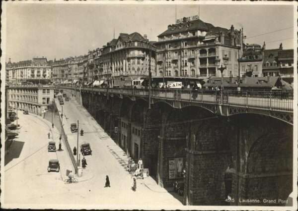 Lausanne VD Grand Pont Strassenbahn