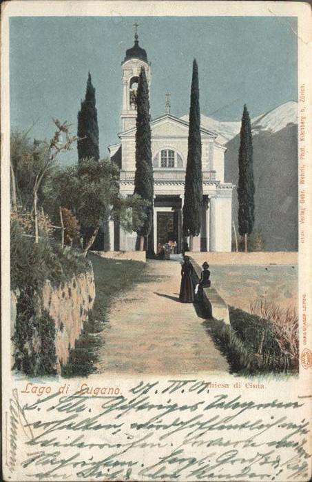 Lago di Lugano TI Chiesa Cima