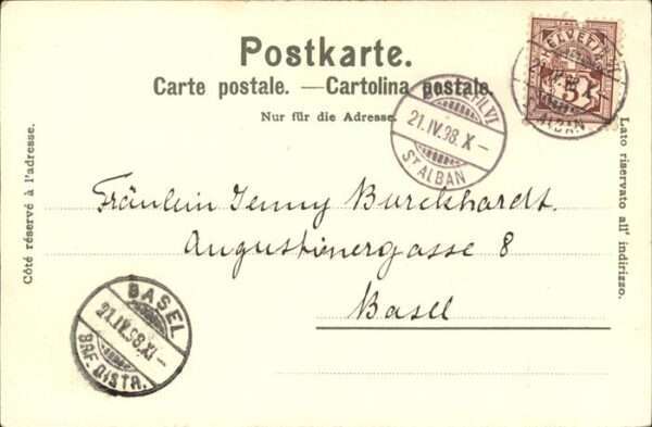 Basel BS Künstler F Voellmy – Bild 2