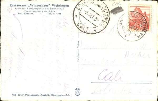 Weiningen ZH Restaurant Winzerhaus – Bild 2