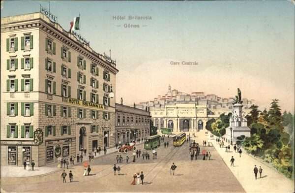 Genf GE Hotel Britannia Gare Centrale Strassenb