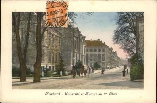 Neuchatel NE Universite Avenue Mars Pferd