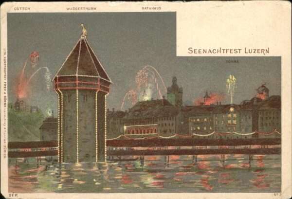 Luzern LU Seenachtsfest Rathaus Wasserthurm Gütsc