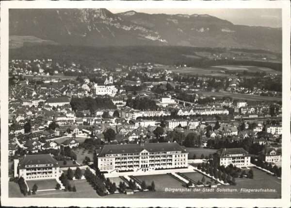 Solothurn Fliegeraufnahme Bürgerspital