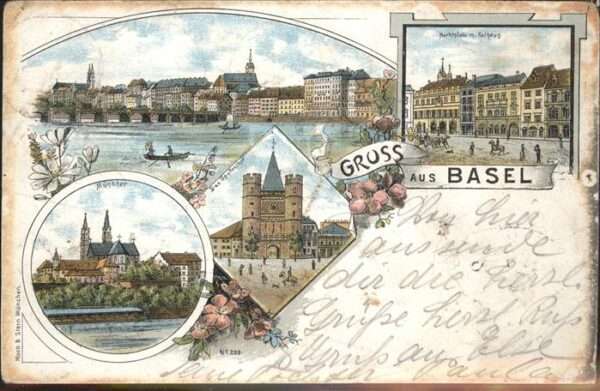 Basel BS Marktplatz Rathaus Münster Spalenthor