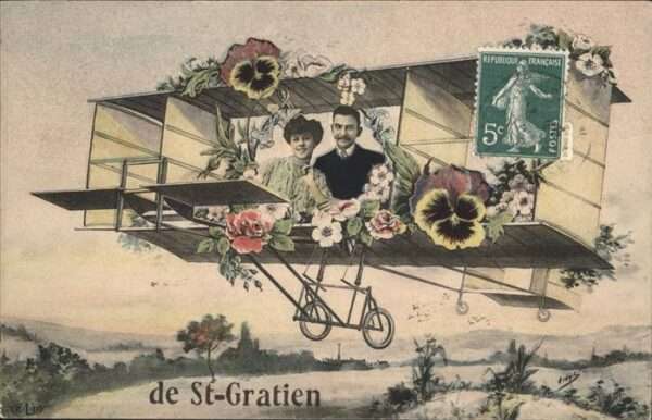 Saint-Gratien Oise Flugzeug Blumen