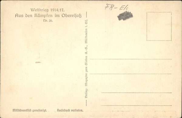 Cernay Elsass Rue Principale Bombardement – Bild 2