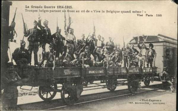 Paris Grande Guerre Troupes Belges