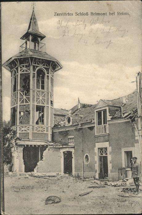 Reims Champagne Ardenne Zerstörtes Schloss Brimont