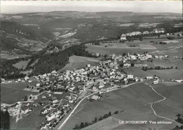 Le Noirmont Franches-Montagnes Fliegeraufnahme