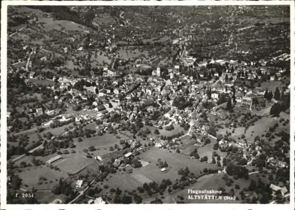 Altstaetten SG Fliegeraufnahme