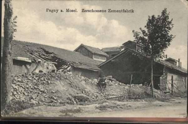 Pagny-sur-Moselle zerschossene Zementfabrik