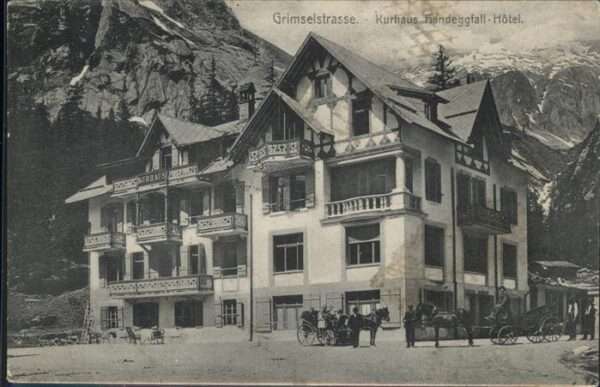 Grimsel Pass Kurhaus Handeggfall Hotel Kutsche