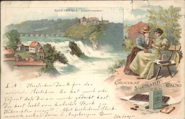 Schaffhausen SH Rheinfall Chocolat Suchard Cacao
