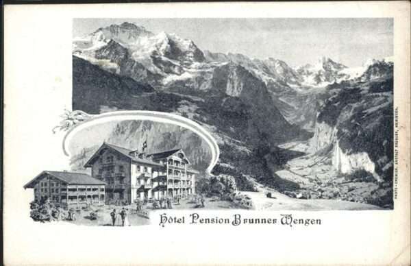Wengen  BE Hotel Pension Brunner