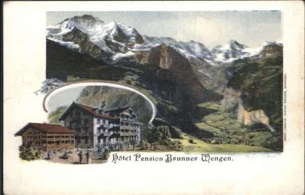Wengen  BE Hotel Pension Brunner