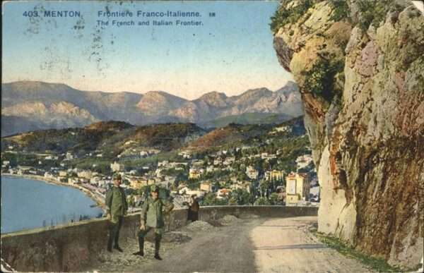 Menton Alpes Maritimes Frontiere Franco-Italienne