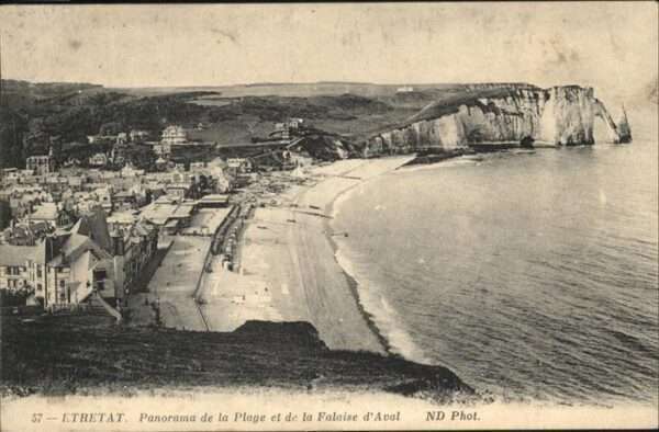 Etretat Panorama de la Plage