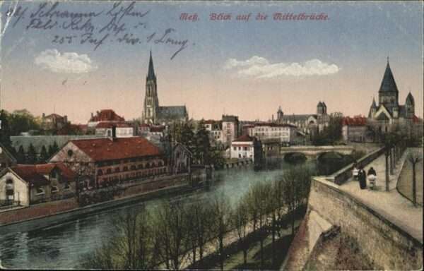 Metz  57 Moselle Mittelbrücke