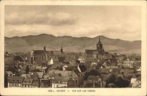 Colmar Haut Rhin Elsass Vue sur les Vosges