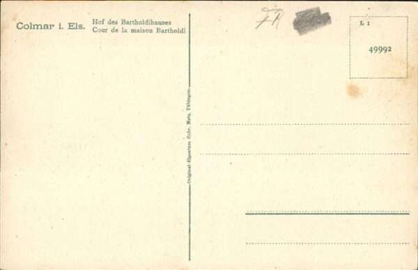 Colmar Haut Rhin Elsass Bartholdihaus – Bild 2