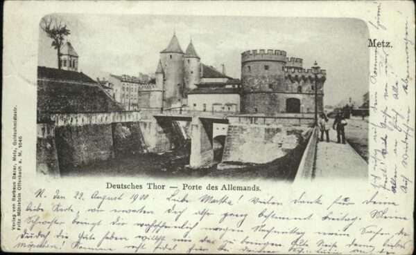 Metz  57 Moselle Porte des Allemands