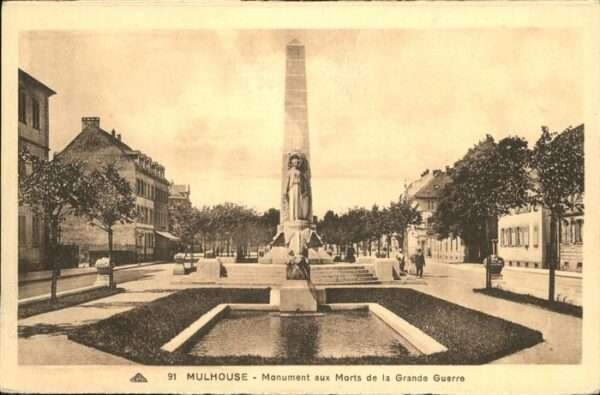 Mulhouse Muehlhausen Monument aux Morts de la Grande Guerre