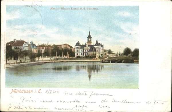 Mulhouse Muehlhausen Poste
Canal rhin-Rhone
