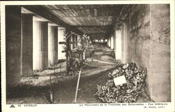 Verdun Meuse Monument de la Tranchee des Baionettes